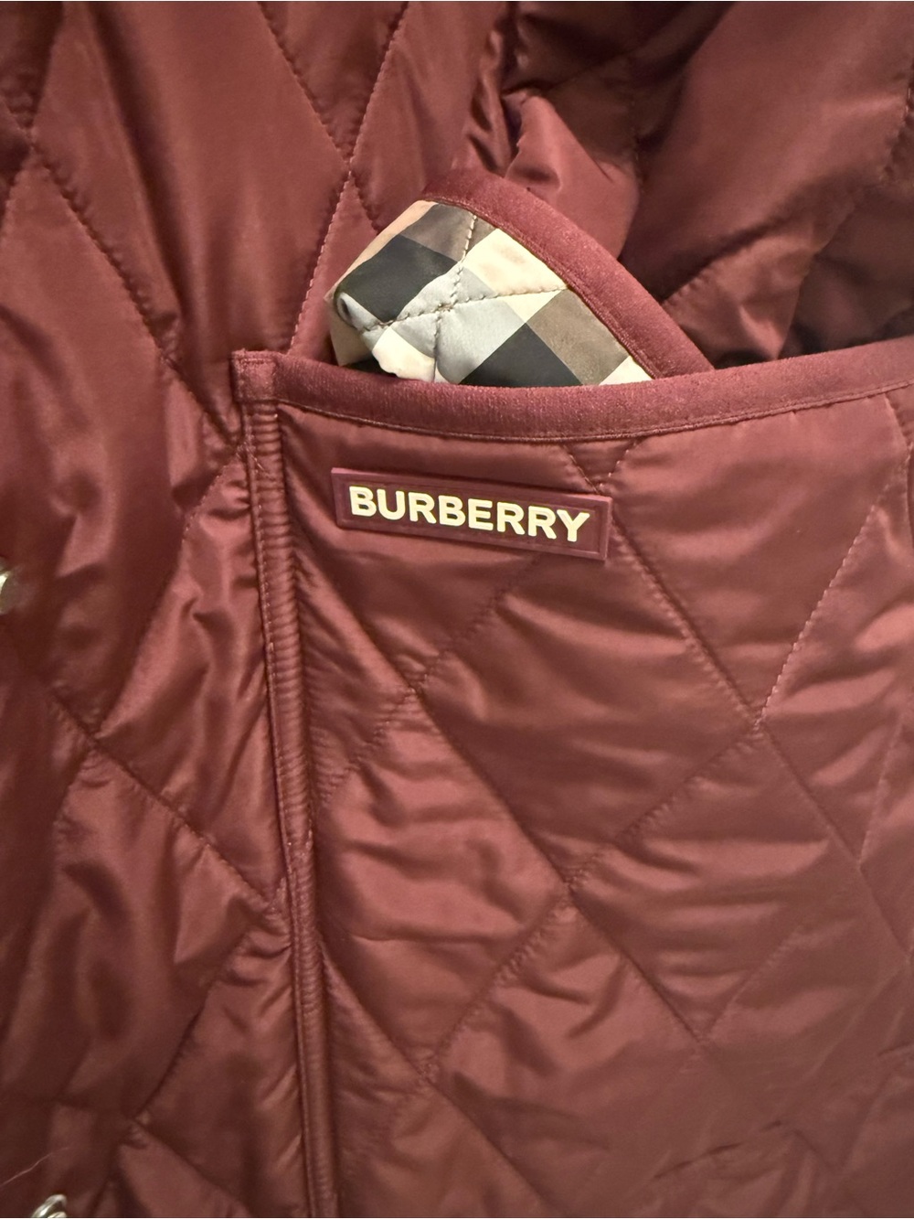 Burberry Parkgate Coat – Dark Grape – Size Large – NWT - Picture 3 of 11
